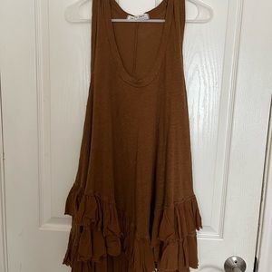brown free people dress